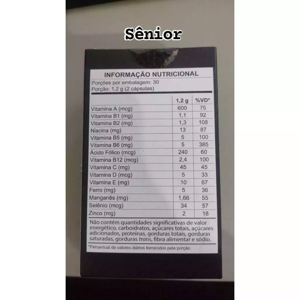 PolivitamÍnico AZ Senior 500Mg 60 Cápsulas